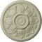 Ekena Millwork Edinburgh Ceiling Medallion (Fits Canopies up to 5 1/4"), Hand-Painted Clear Yellow, 18"OD x 1 3/4"P CM18EDCYF - alternate 1
